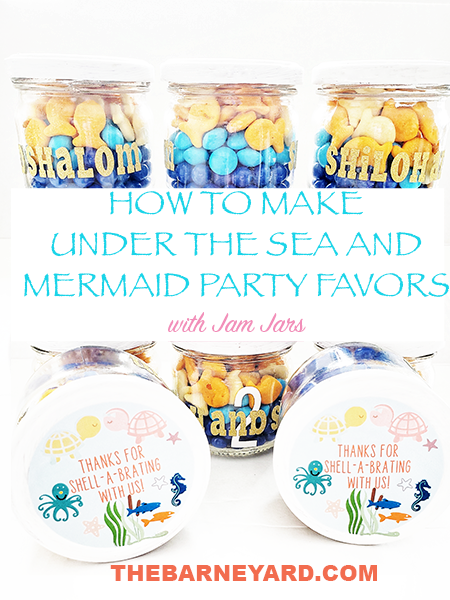 Party favors for an under the sea party - The Barne Yard
