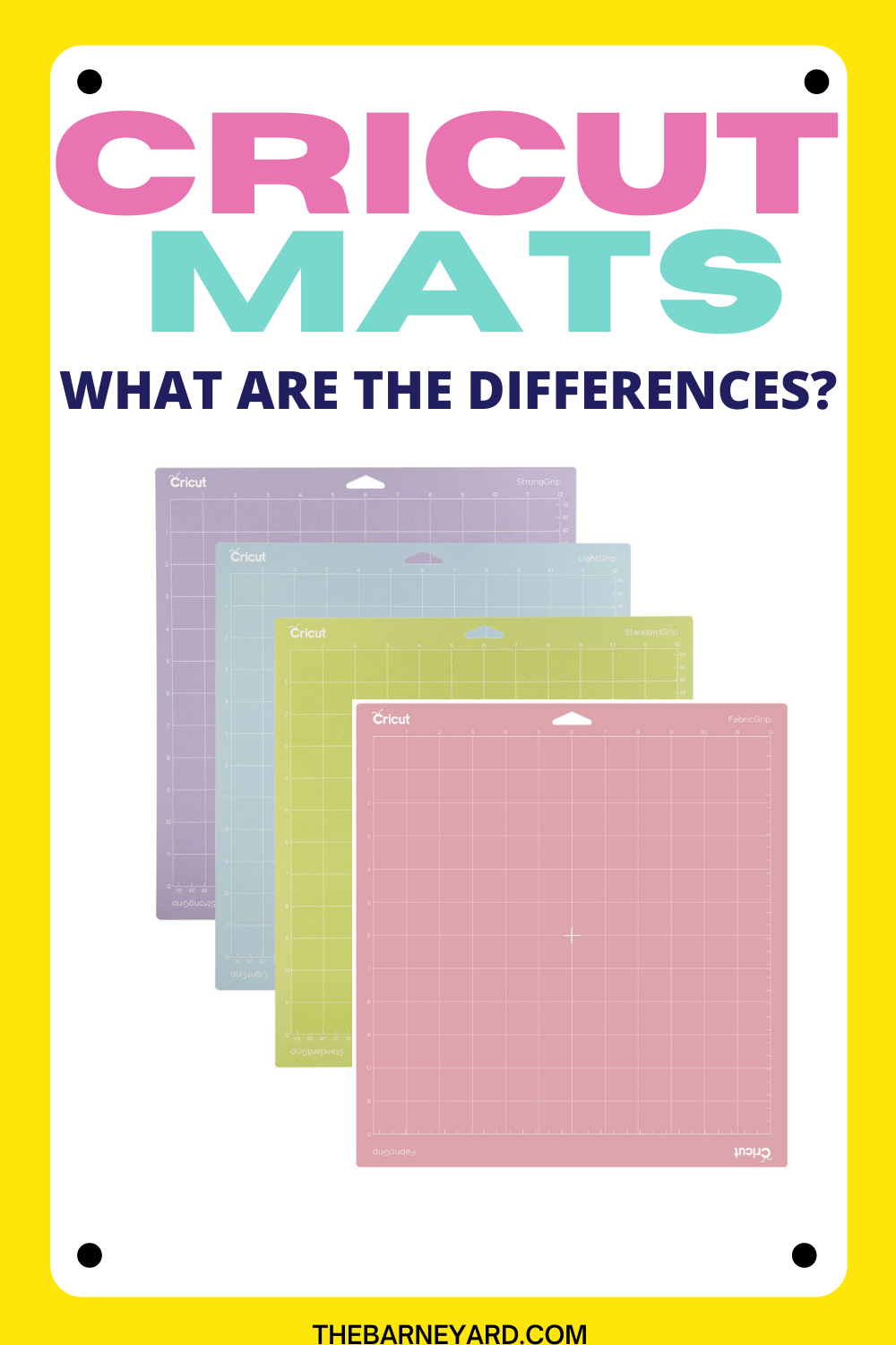 Cricut cutting mat: Which mat should I use? - The Barne Yard - cricut mats