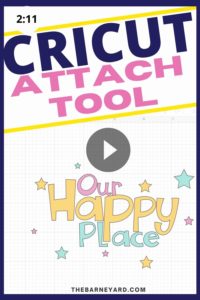 How to use Attach Tool in Cricut Design Space