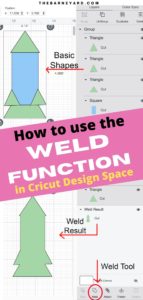 How to use Weld Tool in Cricut Design Space