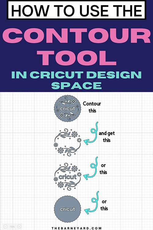 How to use Contour in Cricut Design Space - The Barne Yard