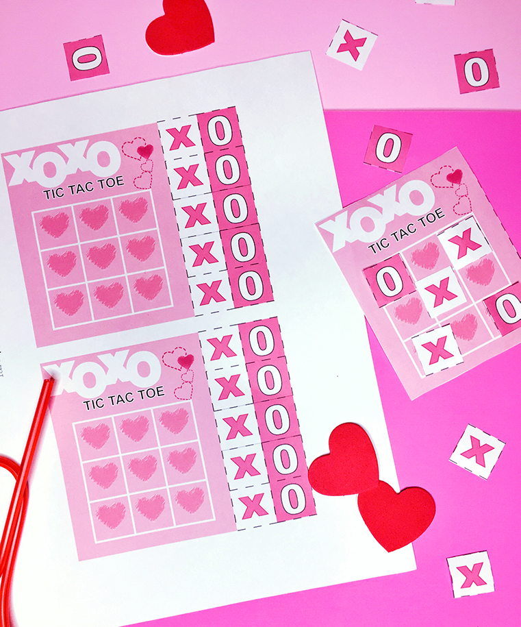 Valentines Day Tic Tac Toe printable